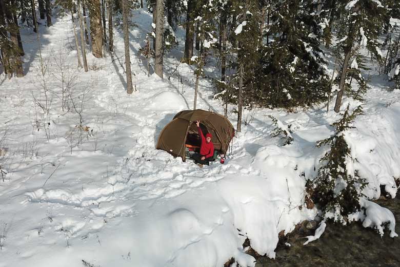 The Fjällräven Abisko Dome 2 has proved to be a real all-weather proof four-season tent.